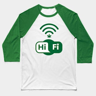 Hi Fi Parody Logo Baseball T-Shirt